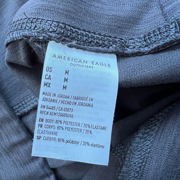 American Eagle The Everything Pocket Legging Curvy Size M Regular Dark Gray - Picture 5 of 9